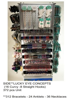 Trendy Combo 3 Side Lucky Eye Concept (16 Curvy -8 Straight Hooks)