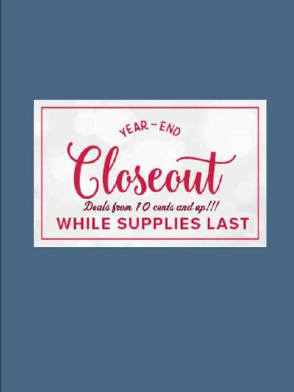 2022 Closeout Items