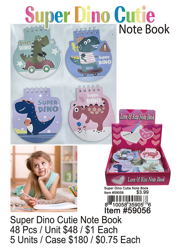 Super Dino Cutie Note Book
