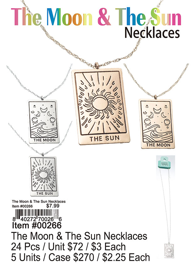 The Moon and The Sun Necklaces