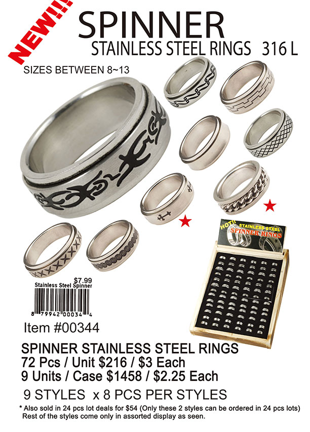 Spinner Stainless Steel Rings