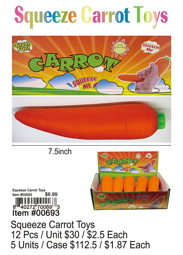 Squeeze Carrot Toys