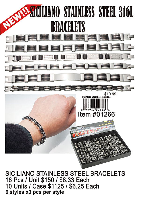 Siciliano Stainless Steel Bracelets