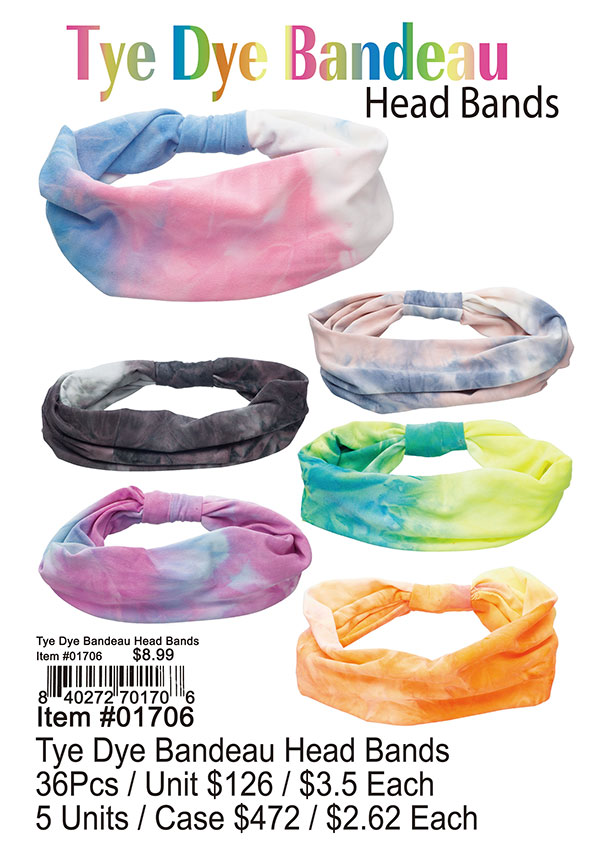 Tye Dye Bandeau Head Bands