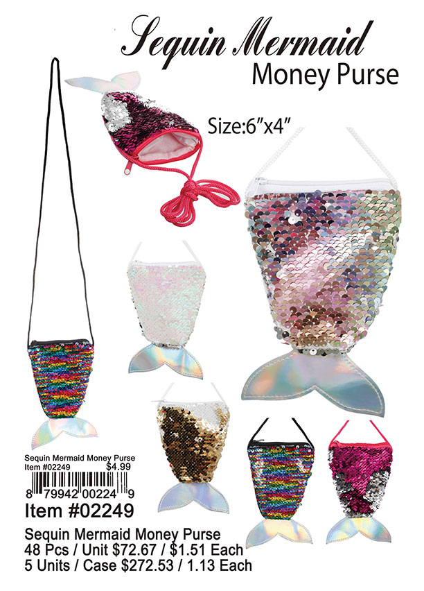 Sequin Mermaid Money Purse