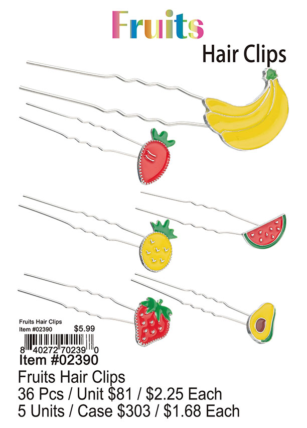 Fruit Hair Clips
