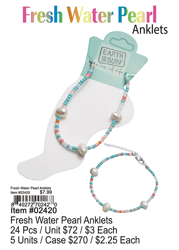 Fresh Water Pearl Anklets