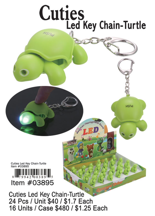 Cutie LED Keychain-Turtle