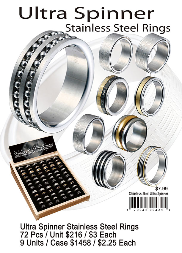 Ultra Spinner Stainless Steel Rings