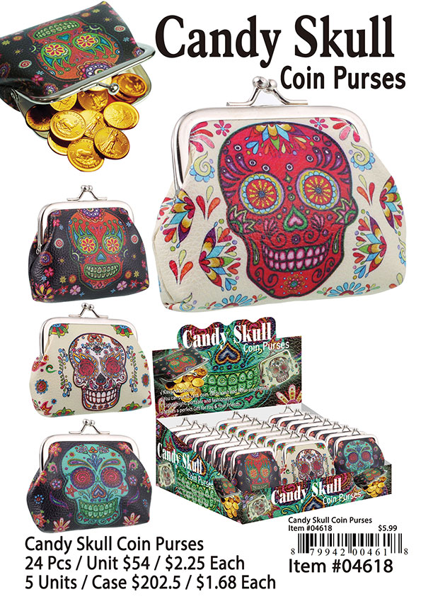 Candy Skull Coin Purses