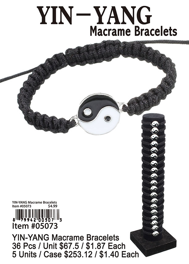 Yin-yang Macrame Bracelets