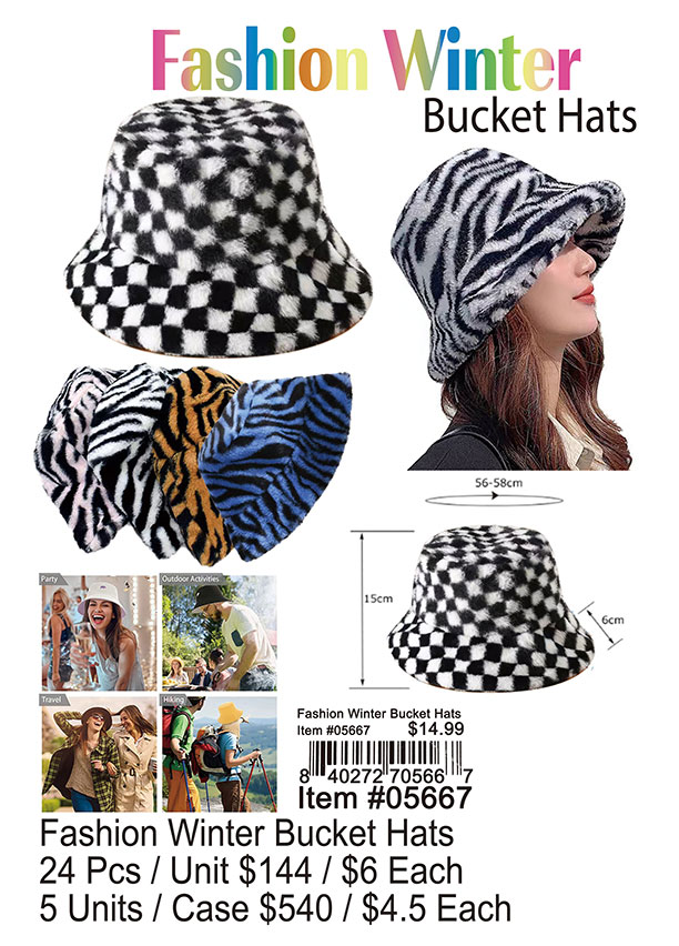 Fashion Winter Bucket Hats