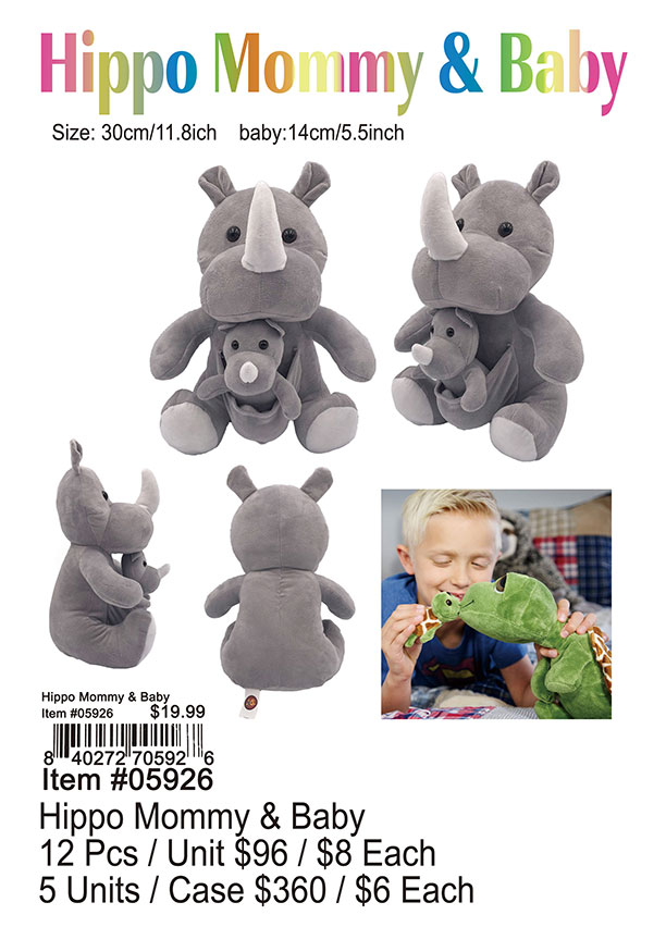 Hippo Mommy and Baby