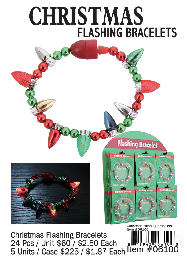 Christmas Flashing Bracelets
