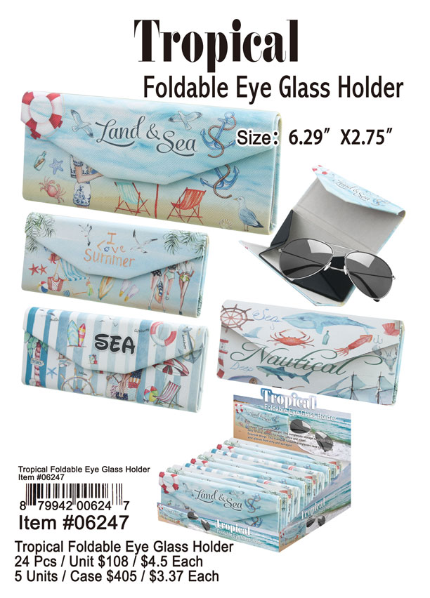 Tropical Foldable Eye Glass Holder