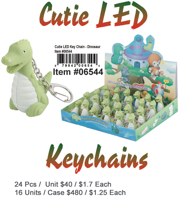 Cutie LED Keychain-Dinosaur
