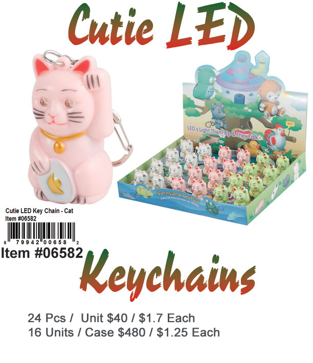 Cutie LED Keychain-Cat