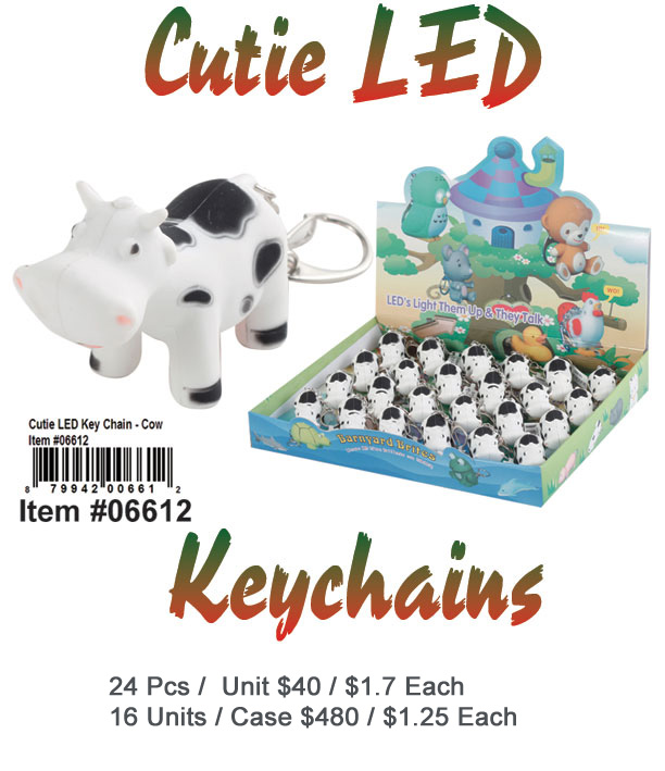 Cutie LED Keychain-Cow