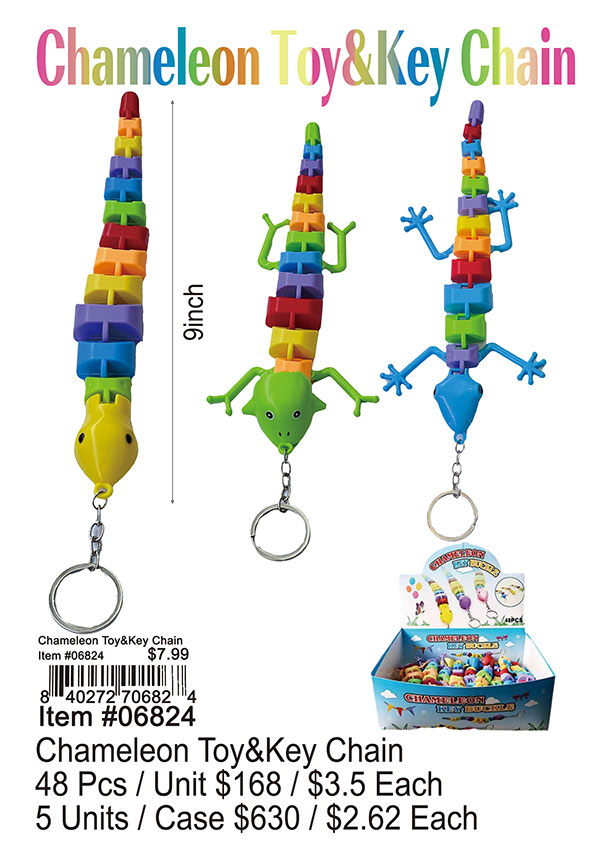 Chameleon Toy and Keychain