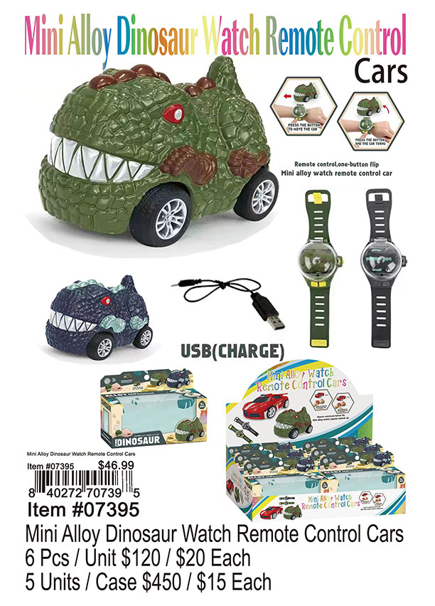 Mini Alloy Dinosaur Watch Remote Control Cars