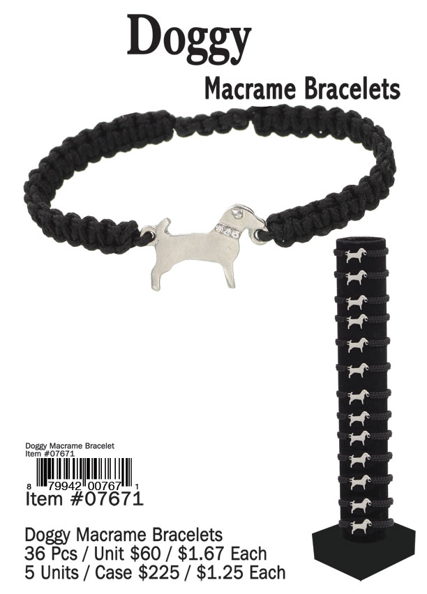 Doggy Macrame Bracelets