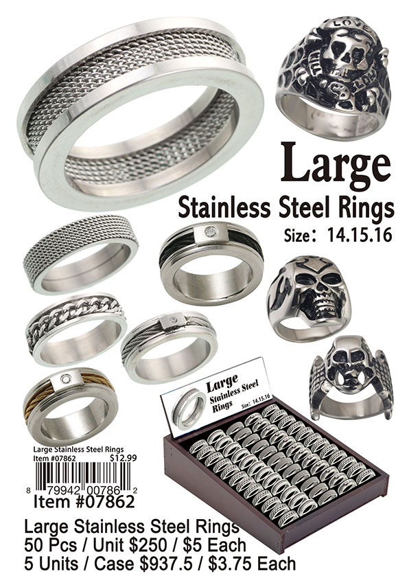 Large Stainless Steel Rings