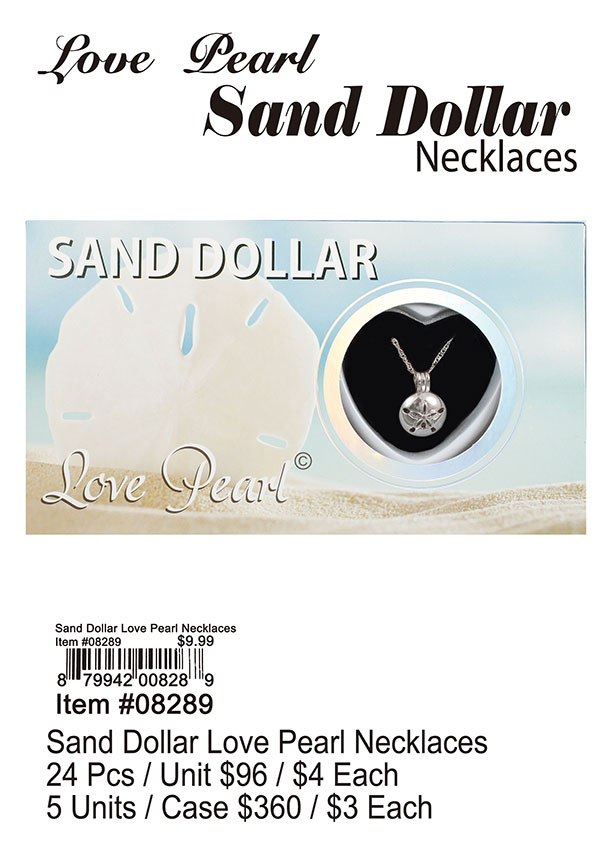 Sand Dollar Love Pearl Necklaces