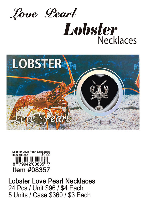 Lobster Love Pearl Necklace