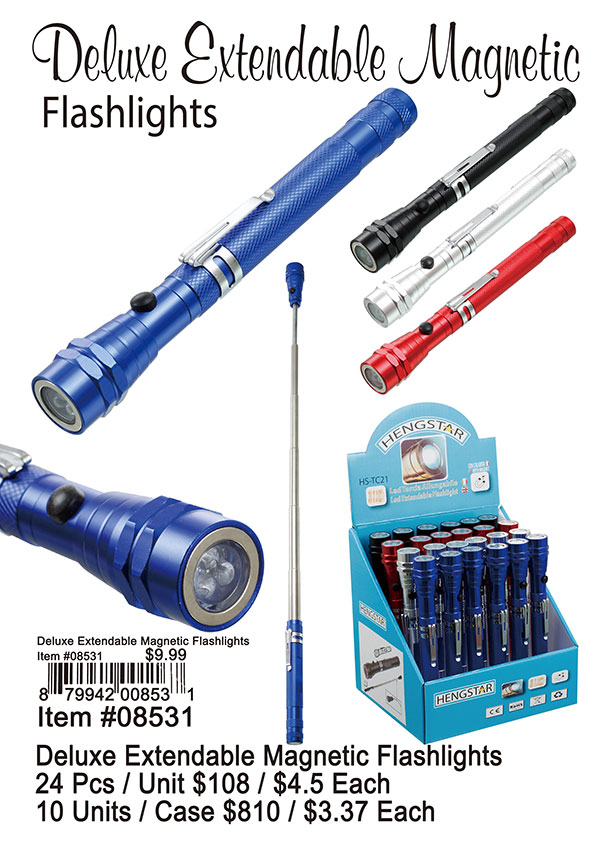 Deluxe Extendable Magnetic Flashlight