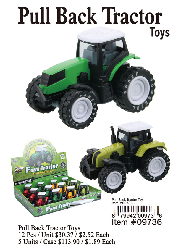 Pull Back Tractor Toys