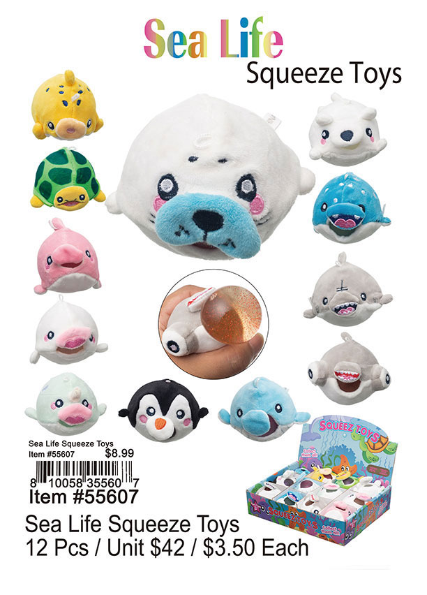 Sea Life Squeeze Toys