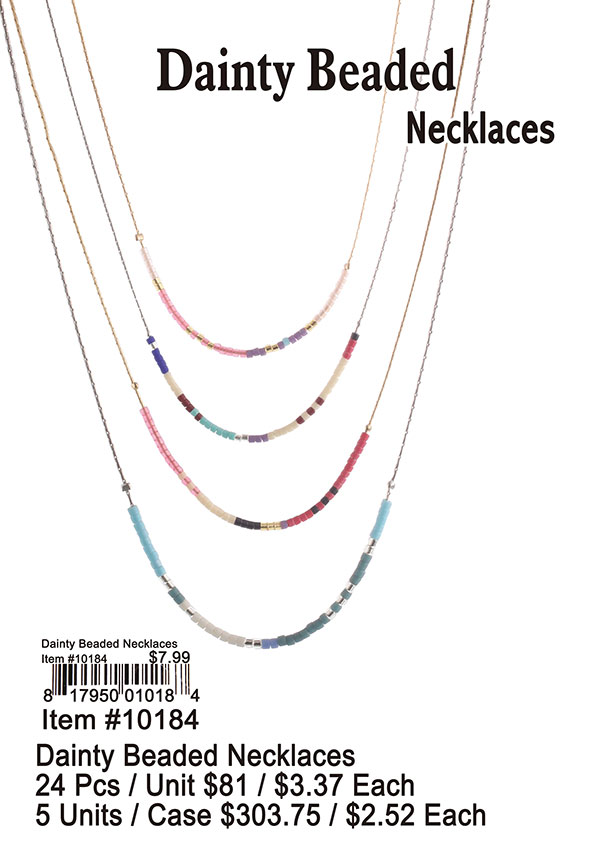 Dainty Beaded Necklaces