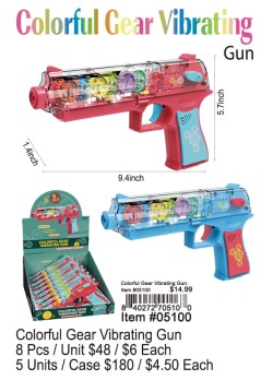 Colorful Gear Vibrating Gun