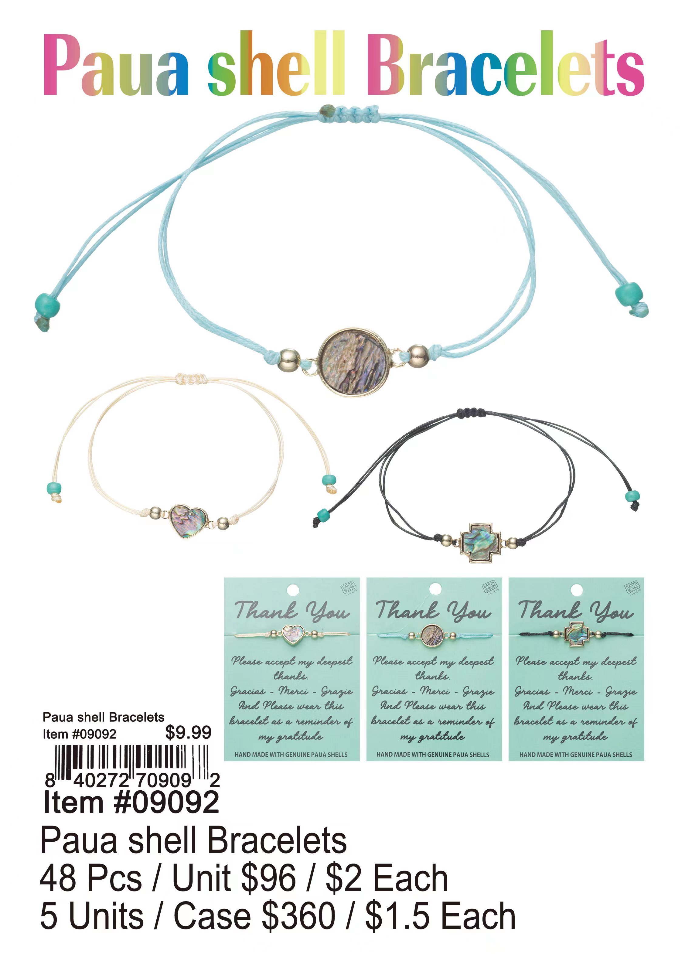 Paua Shell Bracelets