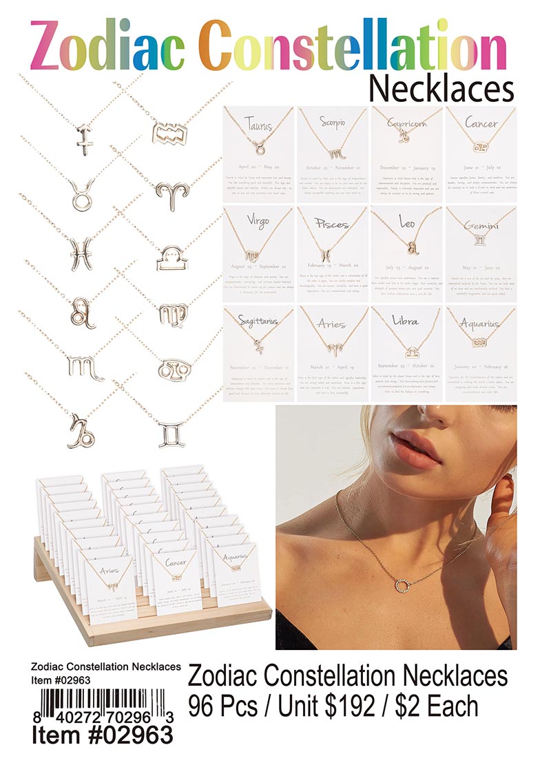 Zodiac Constellation Necklaces