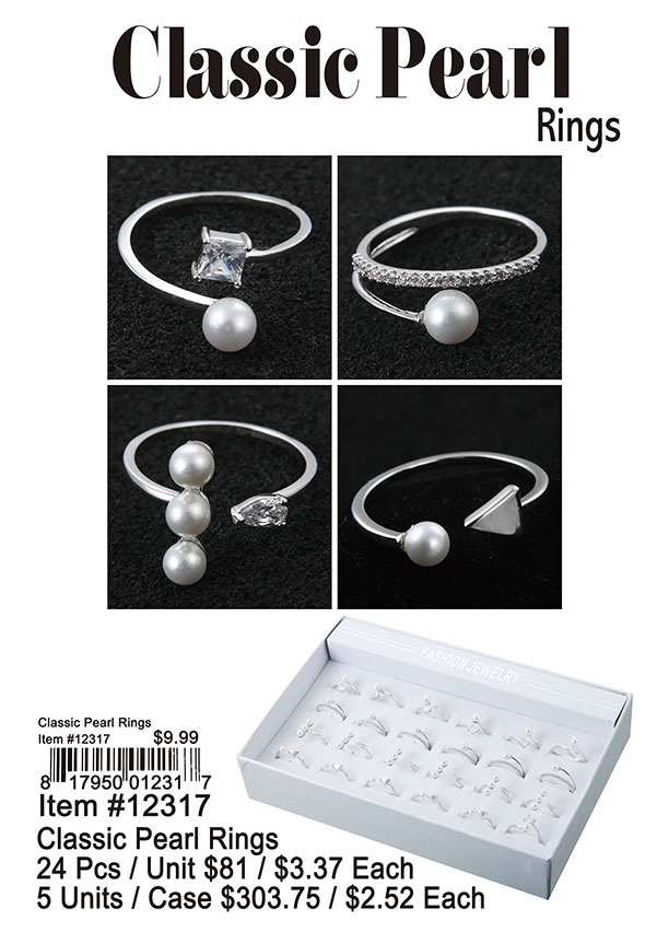 Classic Pearl Rings