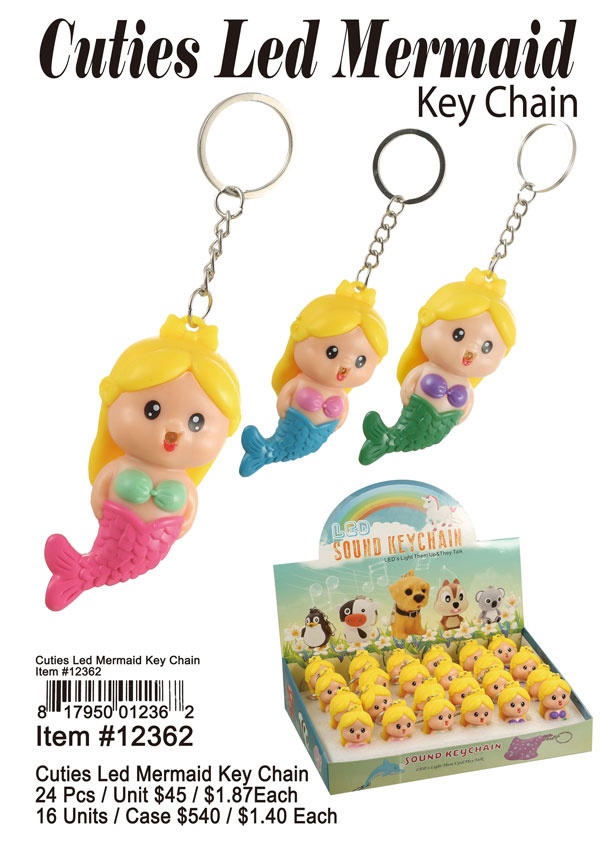 Cutie LED Keychain-Mermaid