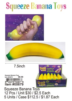 Squeeze Banana Toys