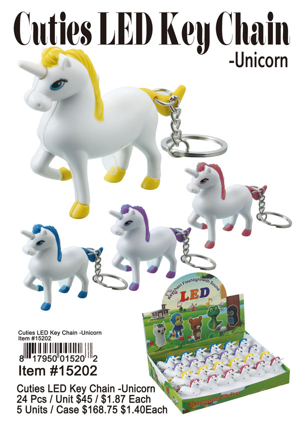 Cuties LED Keychains-Unicorn