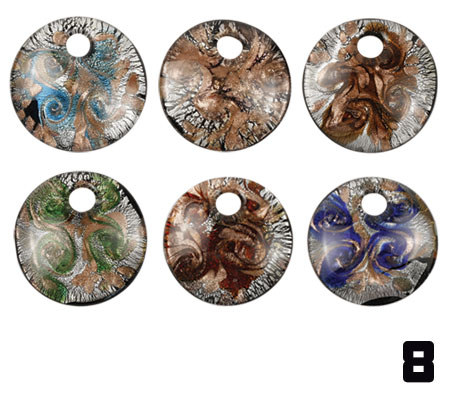 Murano Arte Glass Pendants K8