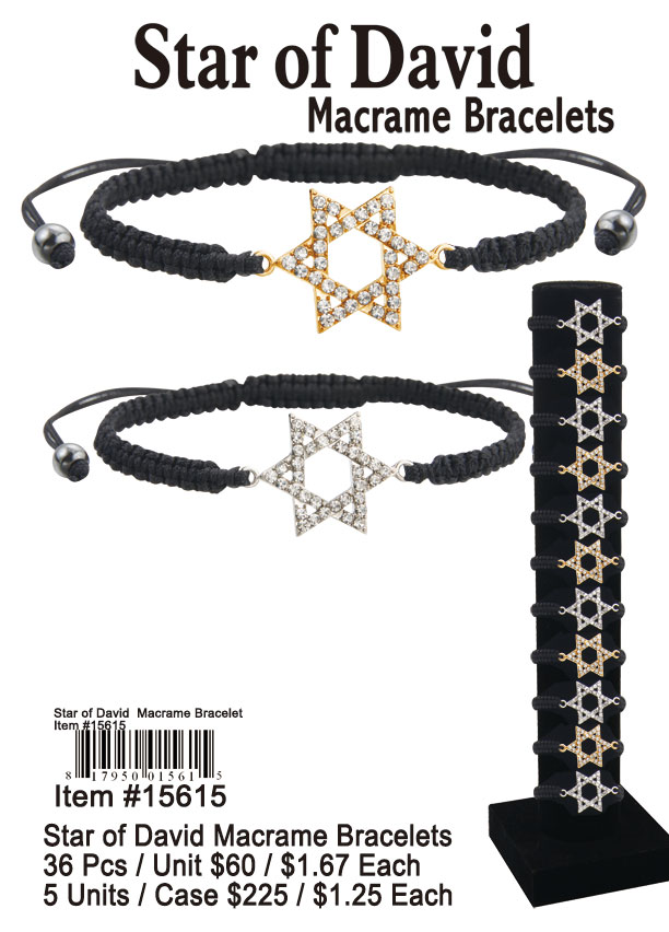Star of David Macrame Bracelets