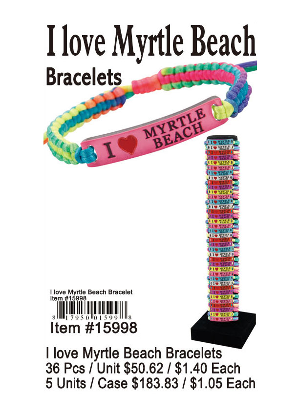 I Love Myrtle Beach Bracelets
