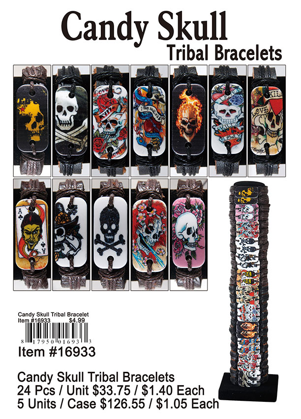 Candy Skull Tribal Bracelets
