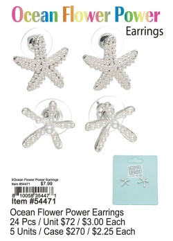Ocean Flower Power Earrings