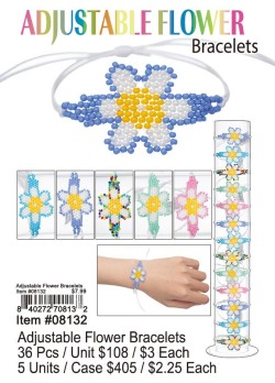 Adjustable Flower Bracelets