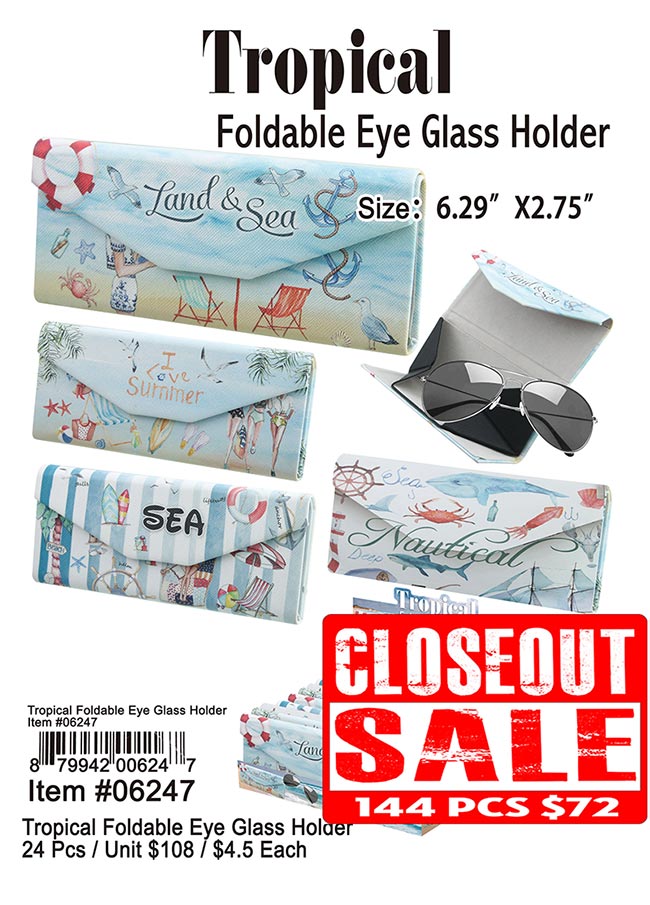 Tropical Foldable Eye Glass Holder