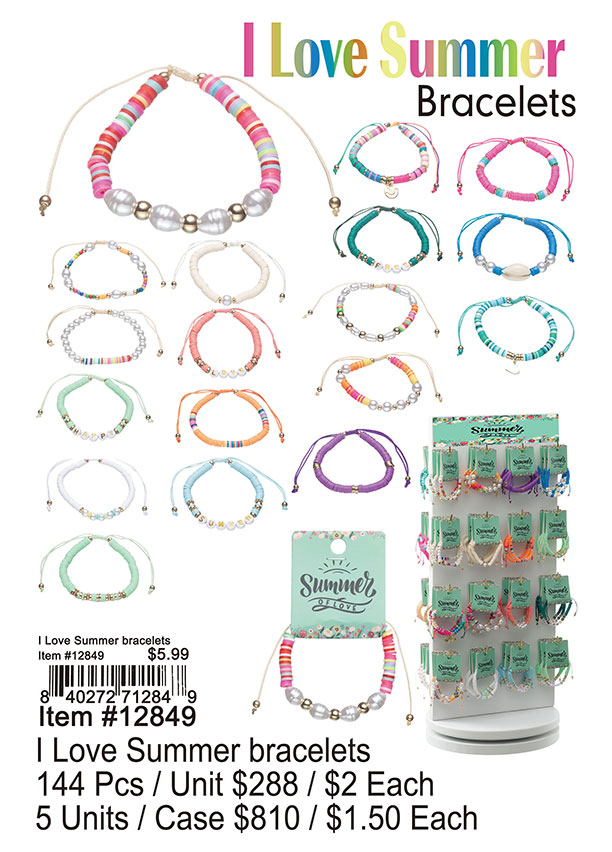 I Love Summer Bracelets