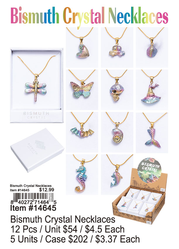Bismuth Crystal Necklaces