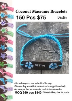 Coconut Macrame Bracelets -Destin