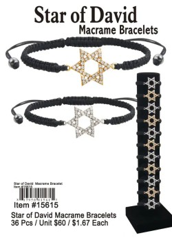 Star of David Macrame Bracelets
